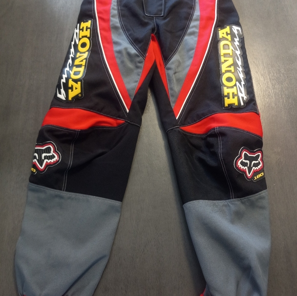Vintage Fox Honda Racing 180 Pants Mens Size 28 Red/White/Yellow/Black - Picture 2 of 11